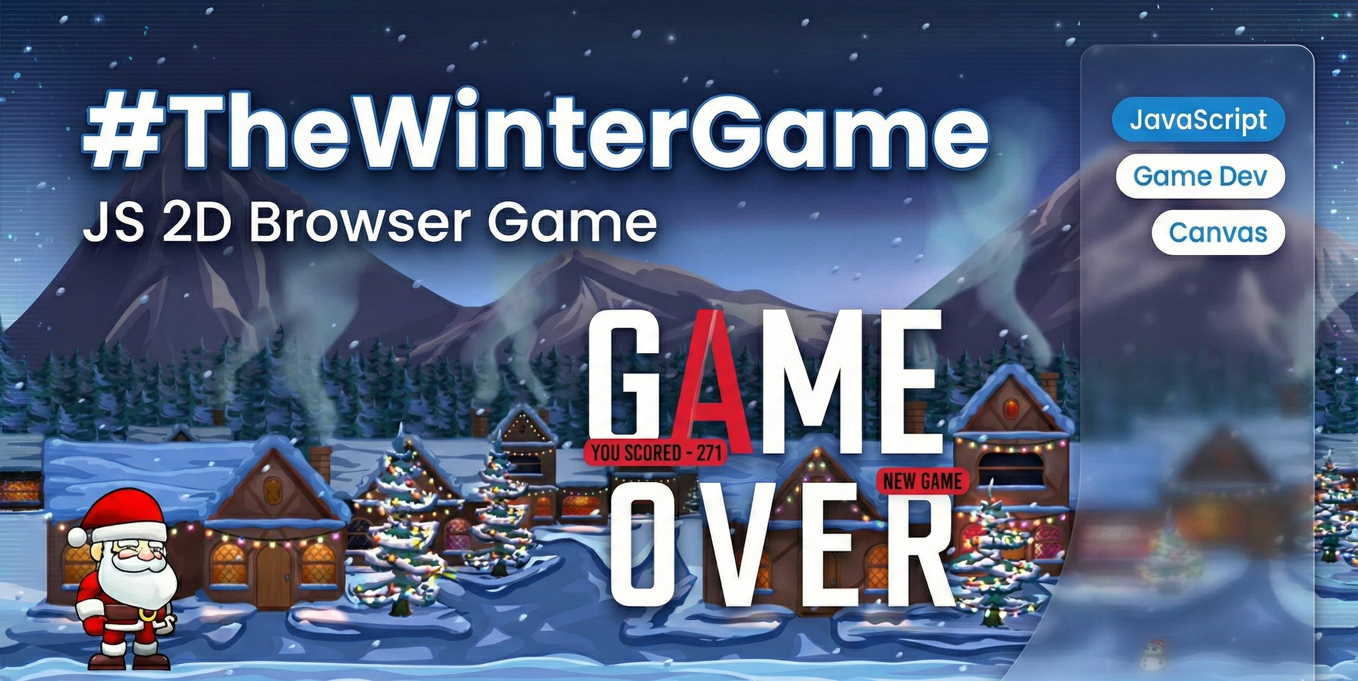 JavaScript 2D Browser Game – #TheWinterGame